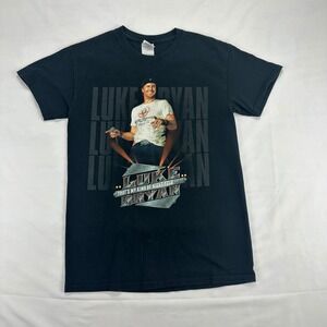 Luke Bryan Tour 2014 Graphic T Shirt Black Mens‎ Small Concert Country Music